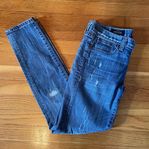 J CREW | distressed toothpick jeans 26 ankle - Picture 8 of 8